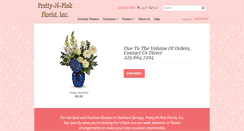 Desktop Screenshot of prettynpinkflorist.com